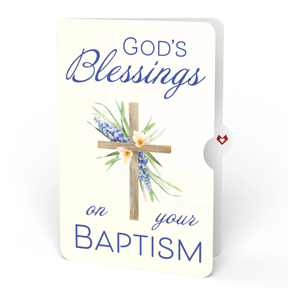 The Lord Bless You Floral Cross Baptism Pop-Up Card and Sentiment Set - Image 4