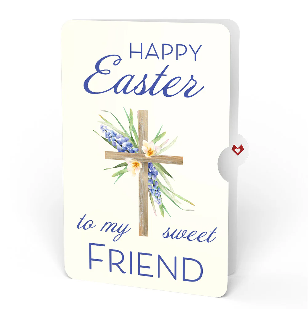 The Lord Bless You Floral Cross Easter Pop-Up Card and Sentiment Set for Friend - Image 4