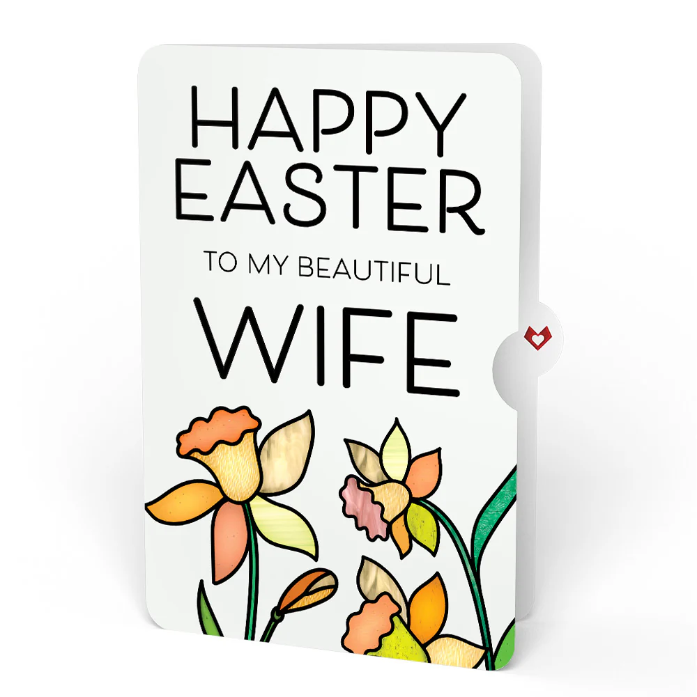 The Lord Bless You Floral Cross Easter Pop-Up Card and Sentiment Set for Wife - Image 4