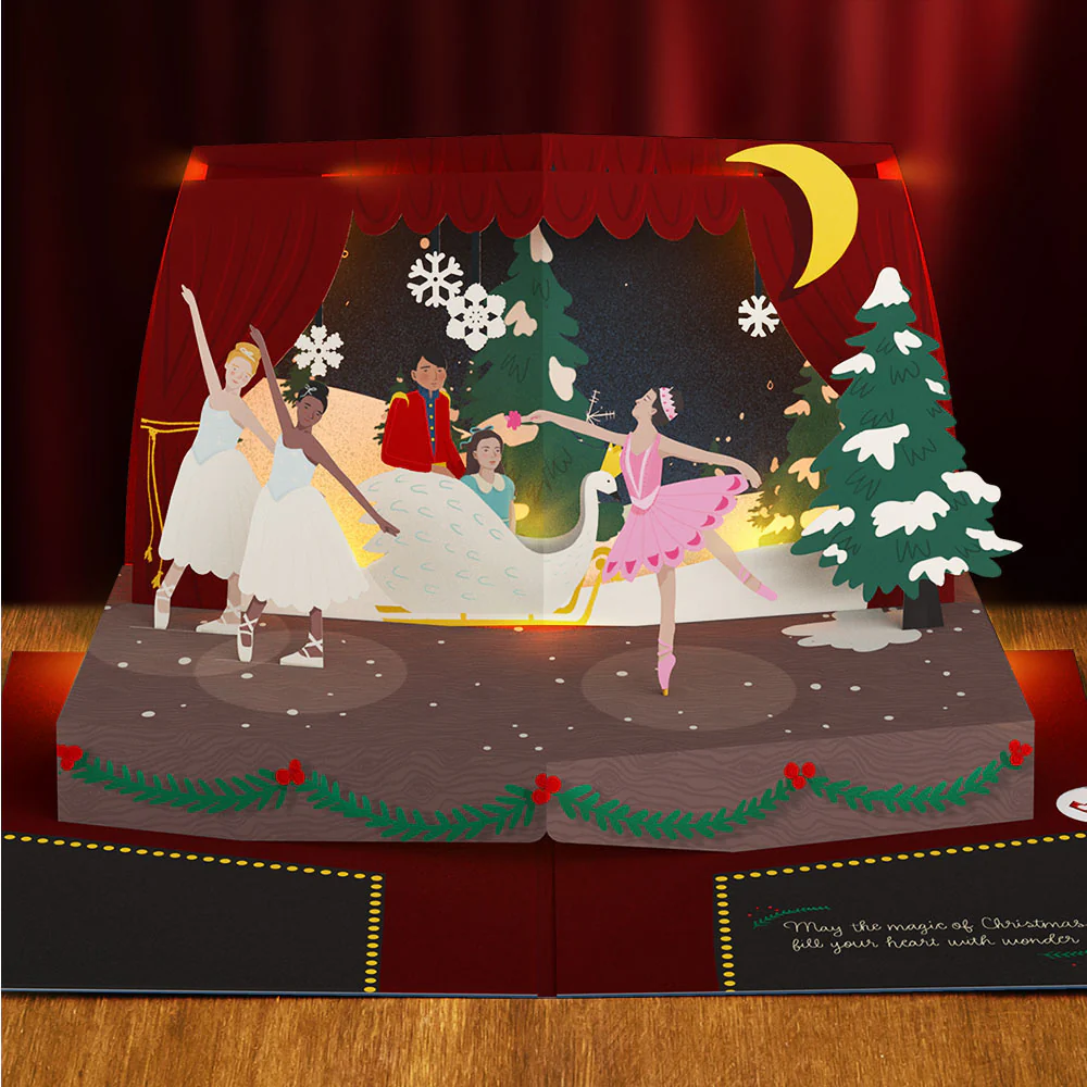 The Nutcracker Christmas Magic Music and Lights Pop-Up Card - Image 2