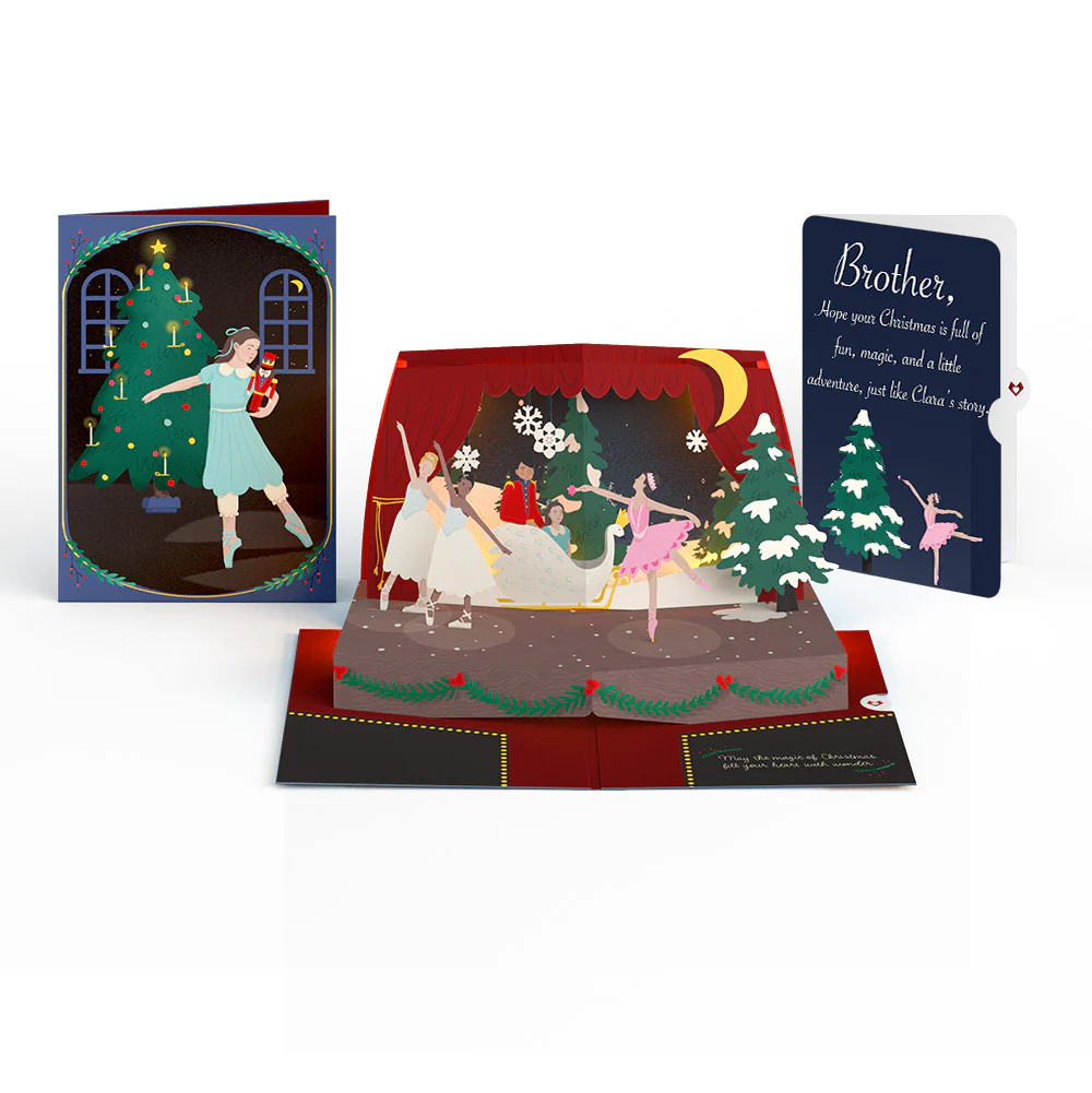 The Nutcracker Christmas Magic Music and Lights Pop-Up Card and Sentiment Set for Brother