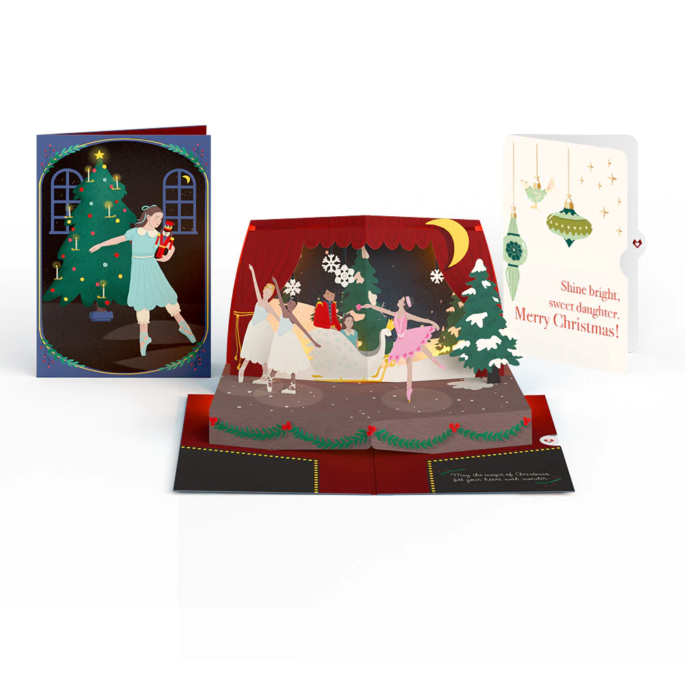 The Nutcracker Christmas Magic Music and Lights Pop-Up Card and Sentiment Set for Daughter