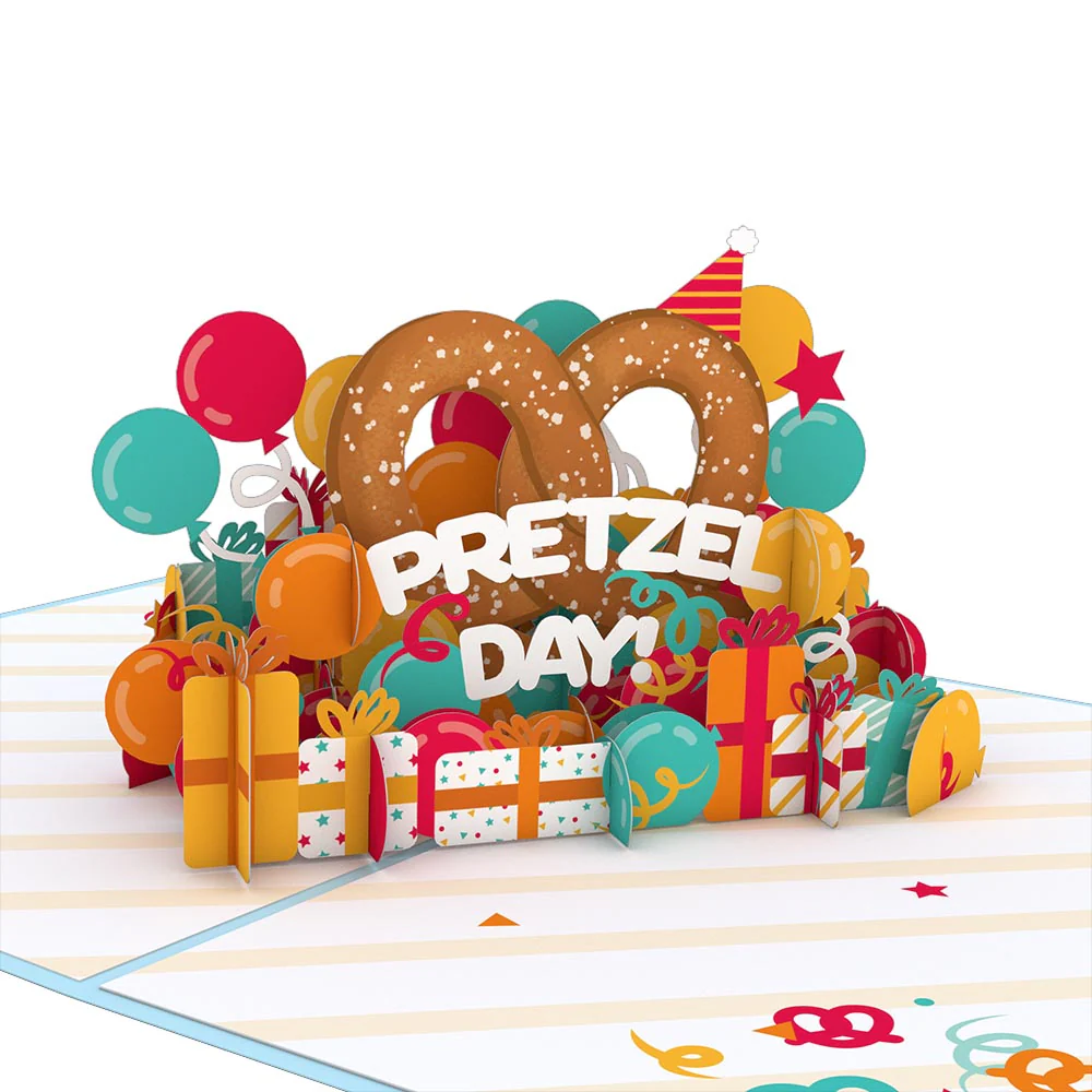 The Office Pretzel Day Birthday Pop-Up Card - Image 2