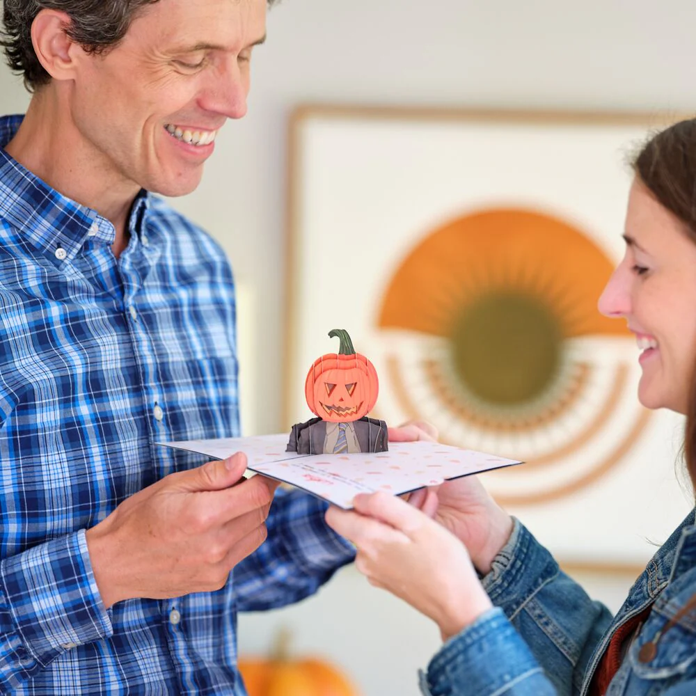 The Office Pumpkin Head Halloween Pop-Up Card - Image 4