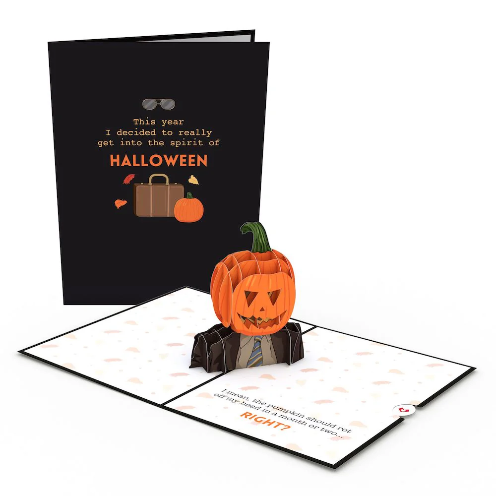 The Office Pumpkin Head Halloween Pop-Up Card - Image 7