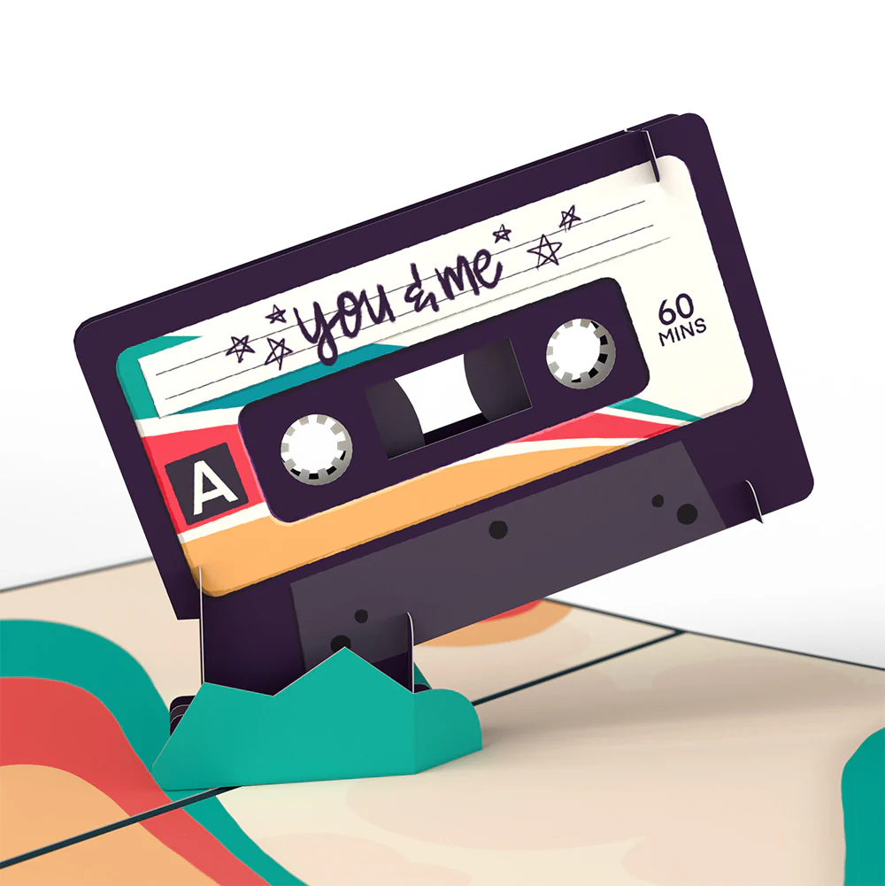 The Perfect Mixtape Valentine Pop-Up Card and Big Sweet Heart Sentiment Set - Image 3