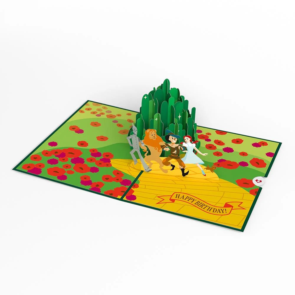 The Wizard of Oz Lions & Tigers & Birthdays Pop-Up Card - Image 3