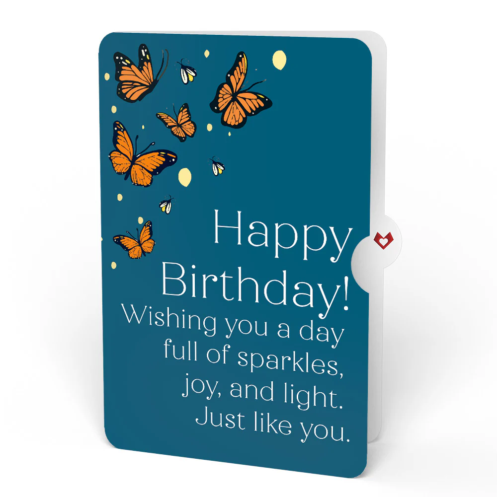 Thinking of You Butterfly Jar Birthday Light-Up Pop-Up Card and Sentiment Set - Image 4