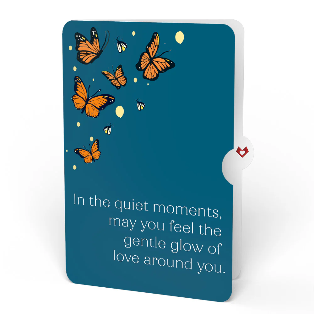 Thinking of You Butterfly Jar Sympathy Light-Up Pop-Up Card and Sentiment Set - Image 4