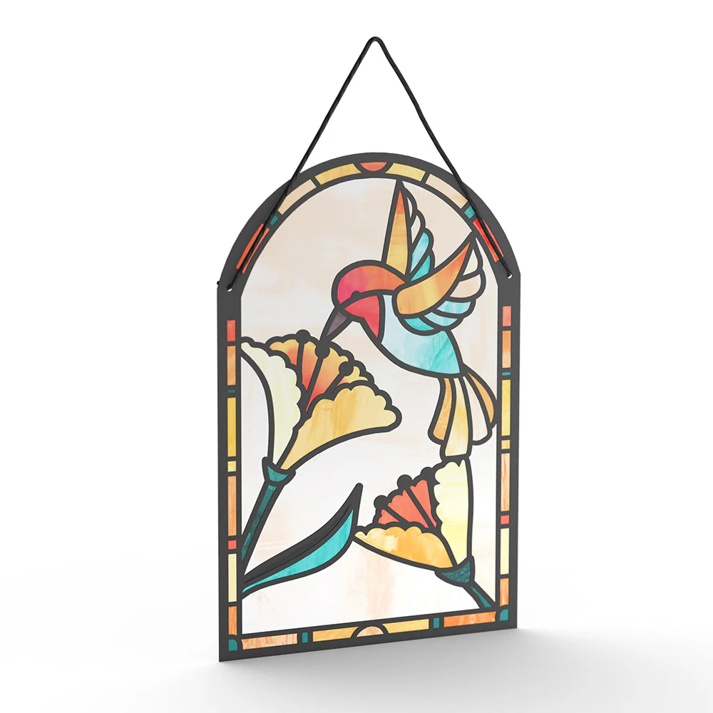 Thinking of You Hummingbird Suncatcher Card - Image 3