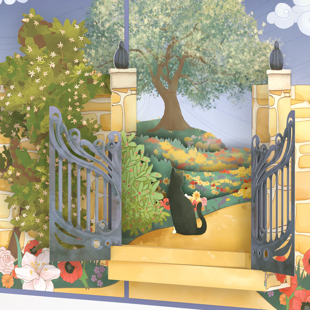 Through the Garden Gate Birthday Pop-Up Card and Sentiment Set - Image 3