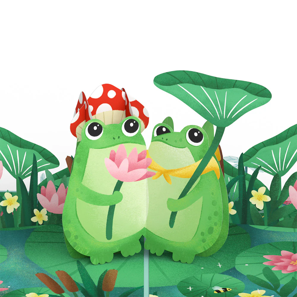 Time Well Spent Frogs Birthday Pop-Up Card and Sentiment Set - Image 3