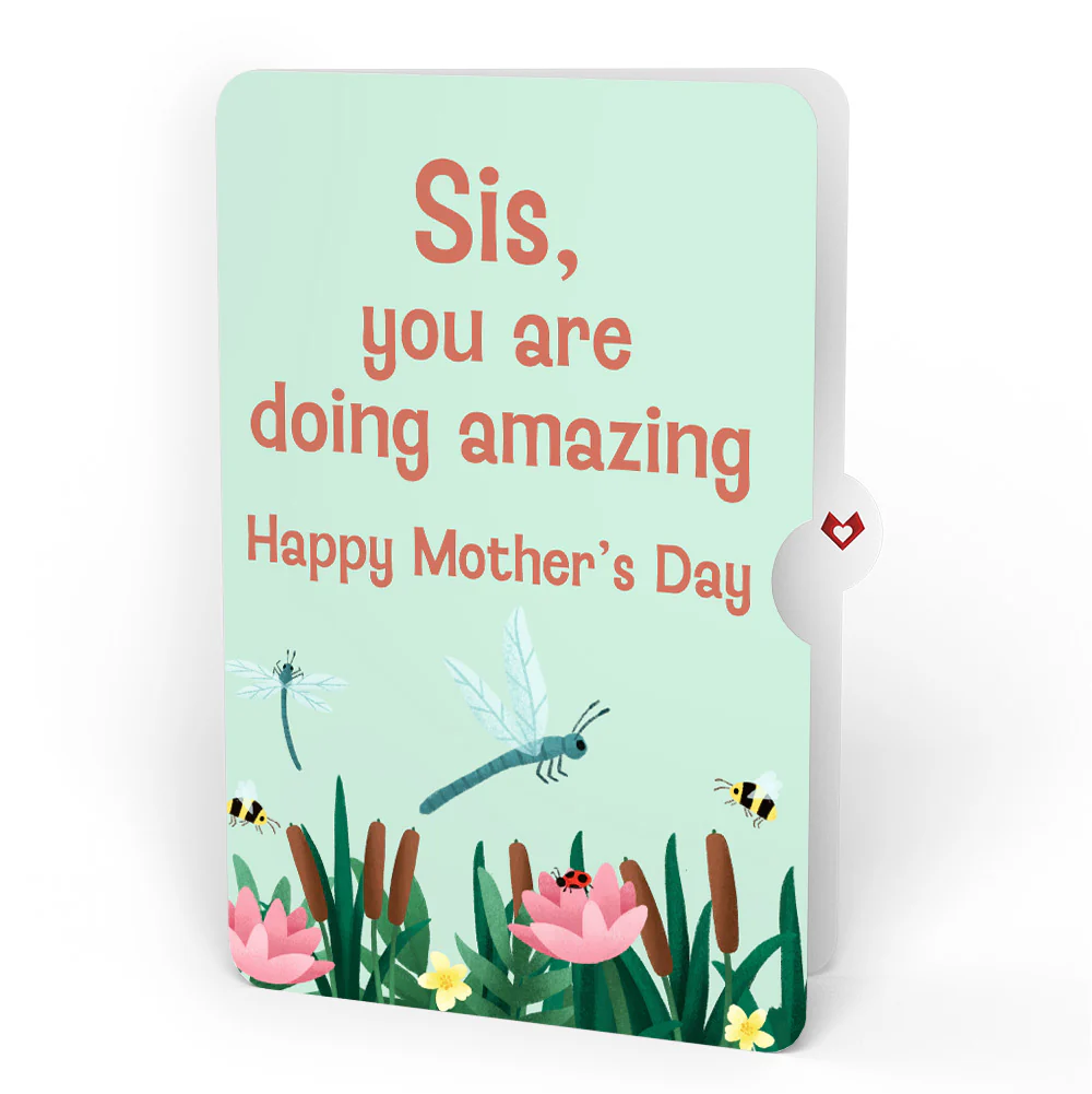 Time Well Spent Frogs Mother’s Day Pop-Up Card and Sentiment Set for Sister - Image 4