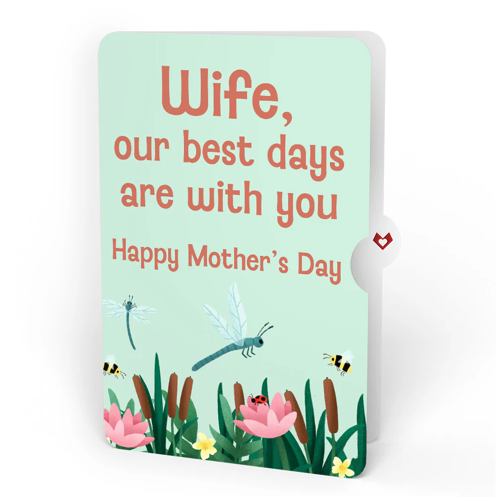 Time Well Spent Frogs Mother’s Day Pop-Up Card and Sentiment Set for Wife - Image 4