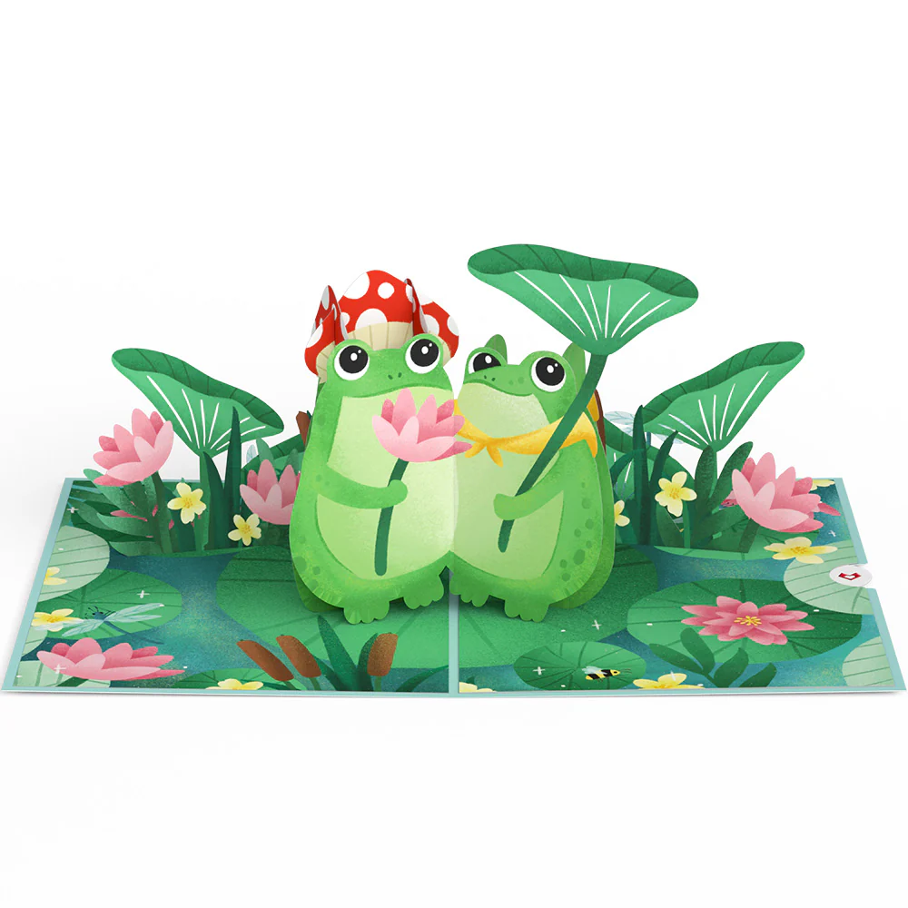 Time Well Spent Frogs Pop-Up Card - Image 4