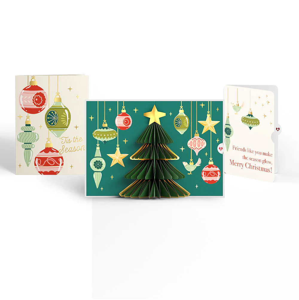 Tis the Season Christmas Tree Pop-Up Card and Sentiment Set for Friend