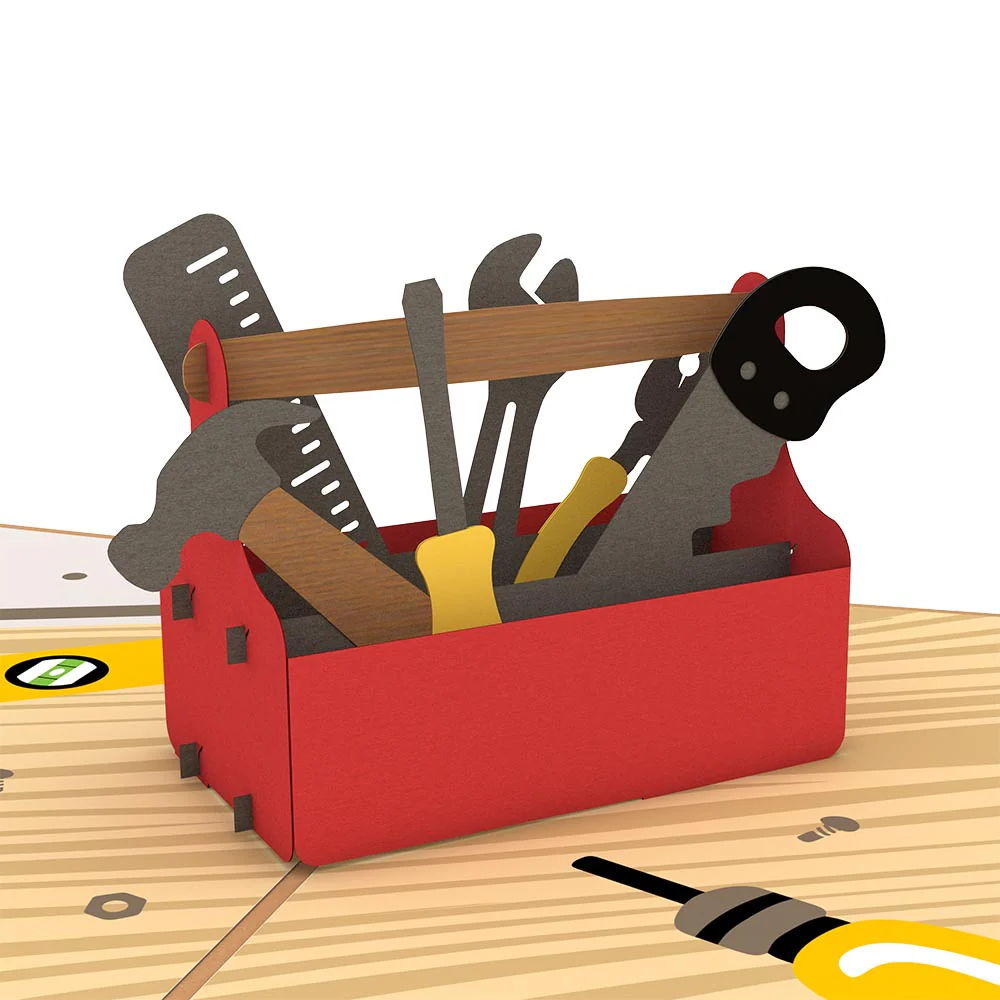 Toolbox Father's Day Pop-Up Card and Spartan Grilling Sentiment Set - Image 3