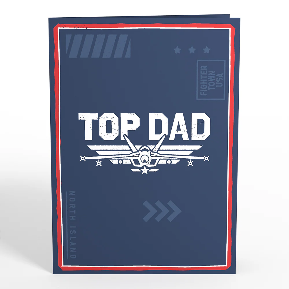 Top Gun: Maverick Top Dad Pop-Up Card - Image 4
