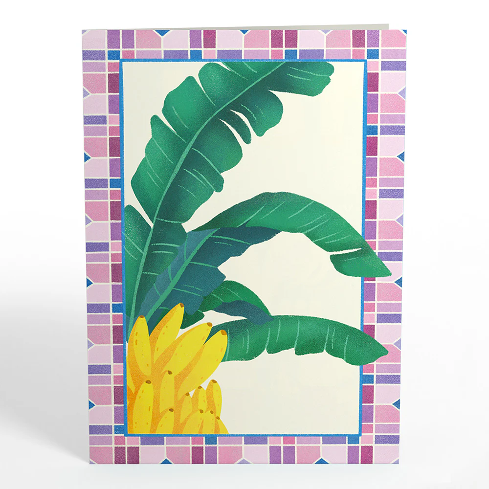 Tropical Bananas Pop-Up Card - Image 4