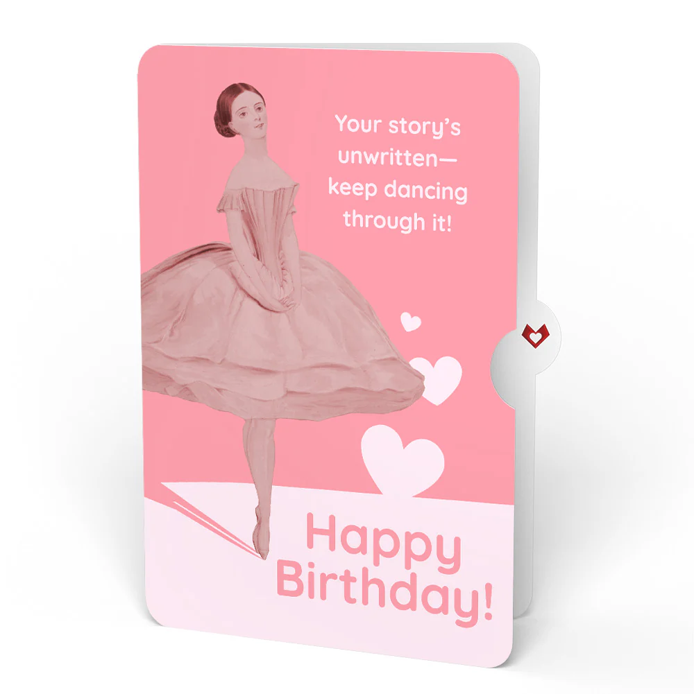 Tropical Flower Basket Birthday Pop-Up Card and Dancing Through Life Sentiment Set - Image 4