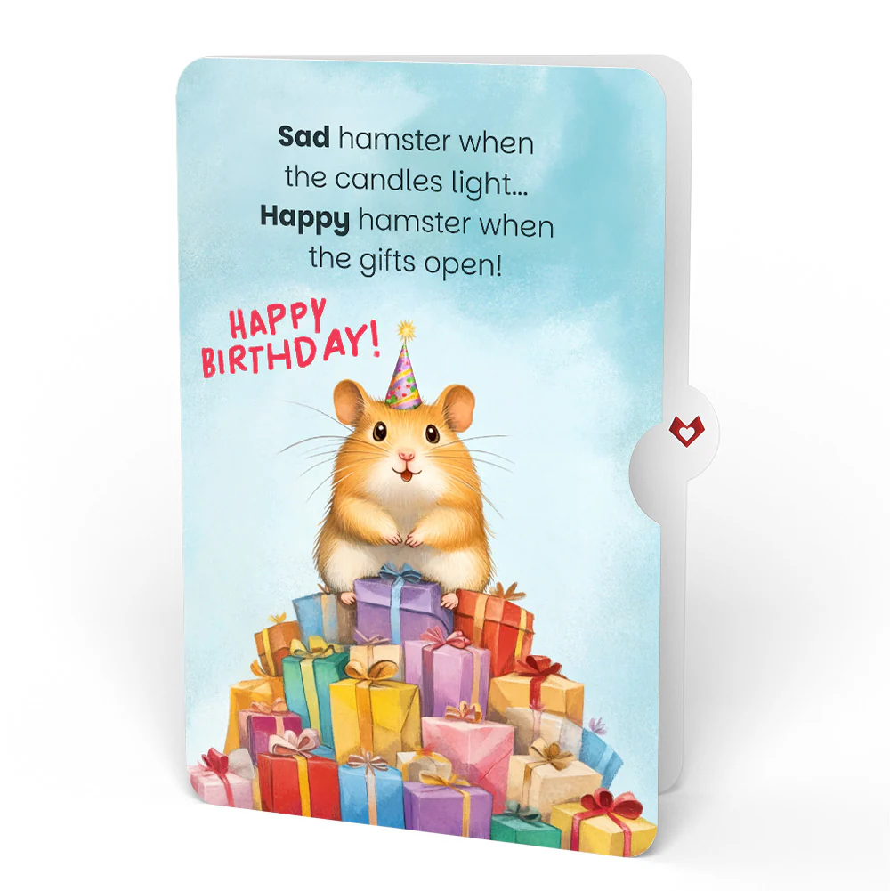 Tropical Flower Basket Birthday Pop-Up Card and Happy Hamster Sentiment Set - Image 4
