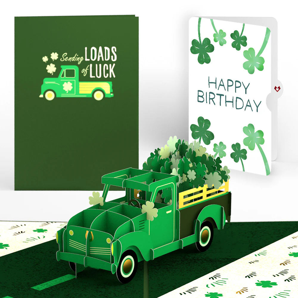 Truckloads of Luck Birthday Pop-Up Card and Sentiment Set
