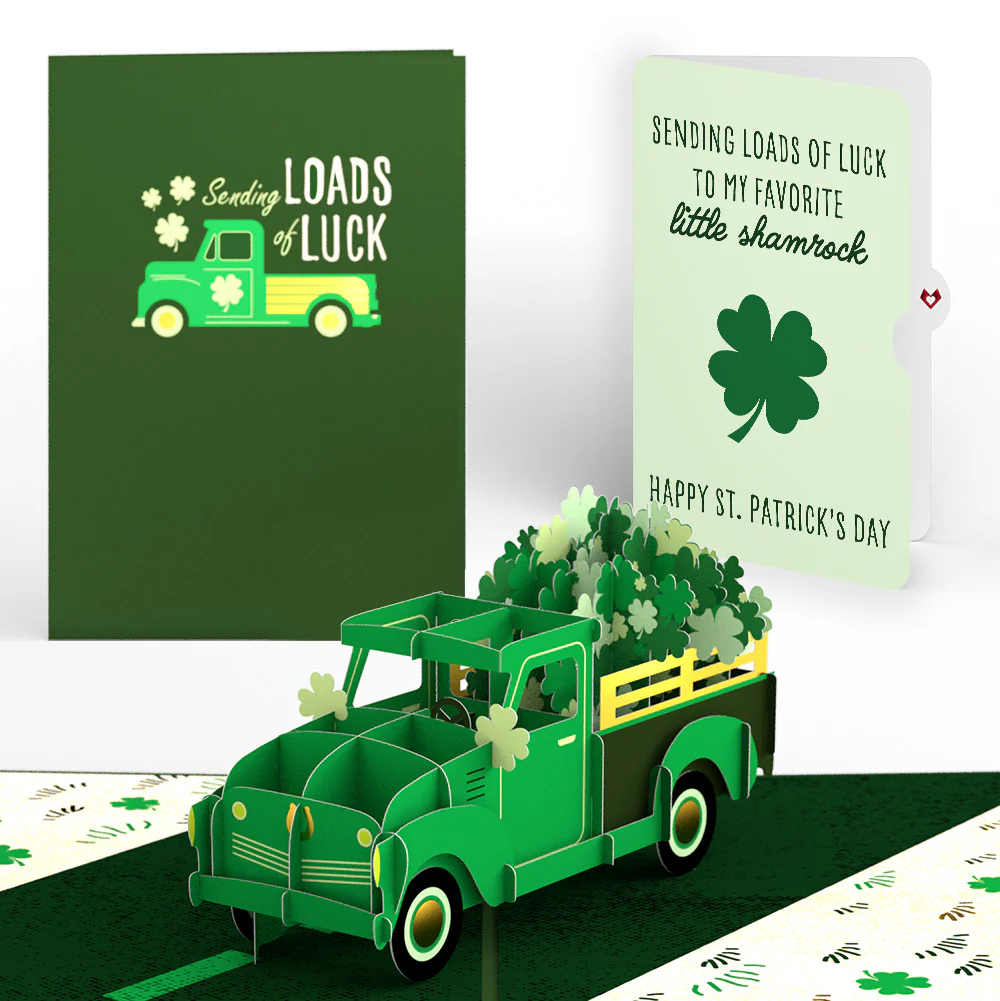 Truckloads of Luck St. Patrick’s Day Pop-Up Card and Sentiment Set for Kid