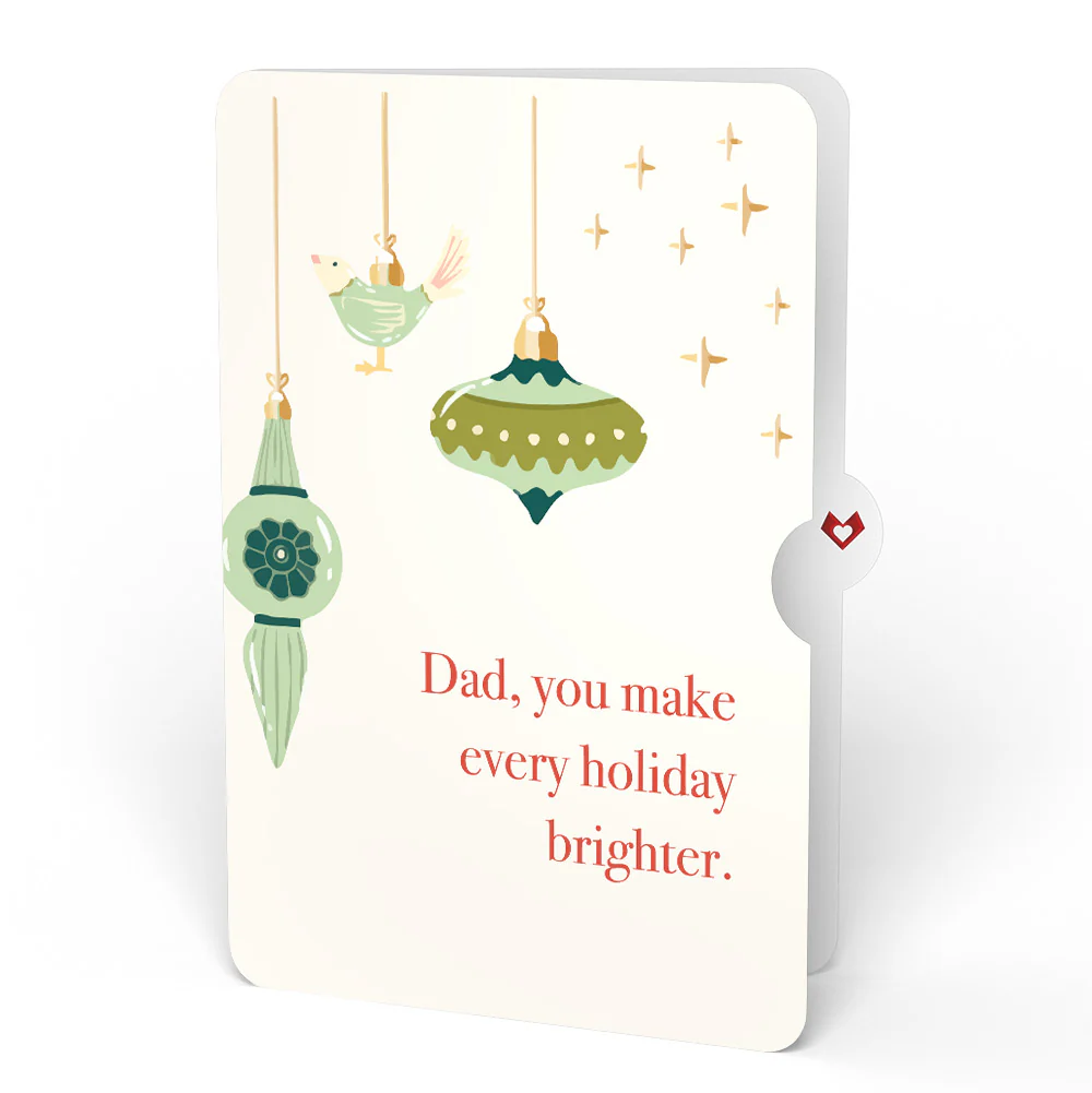Under the Tree Merry Christmas Loooooong Card™ (Expands to 2 feet) and Sentiment Set for Dad - Image 4