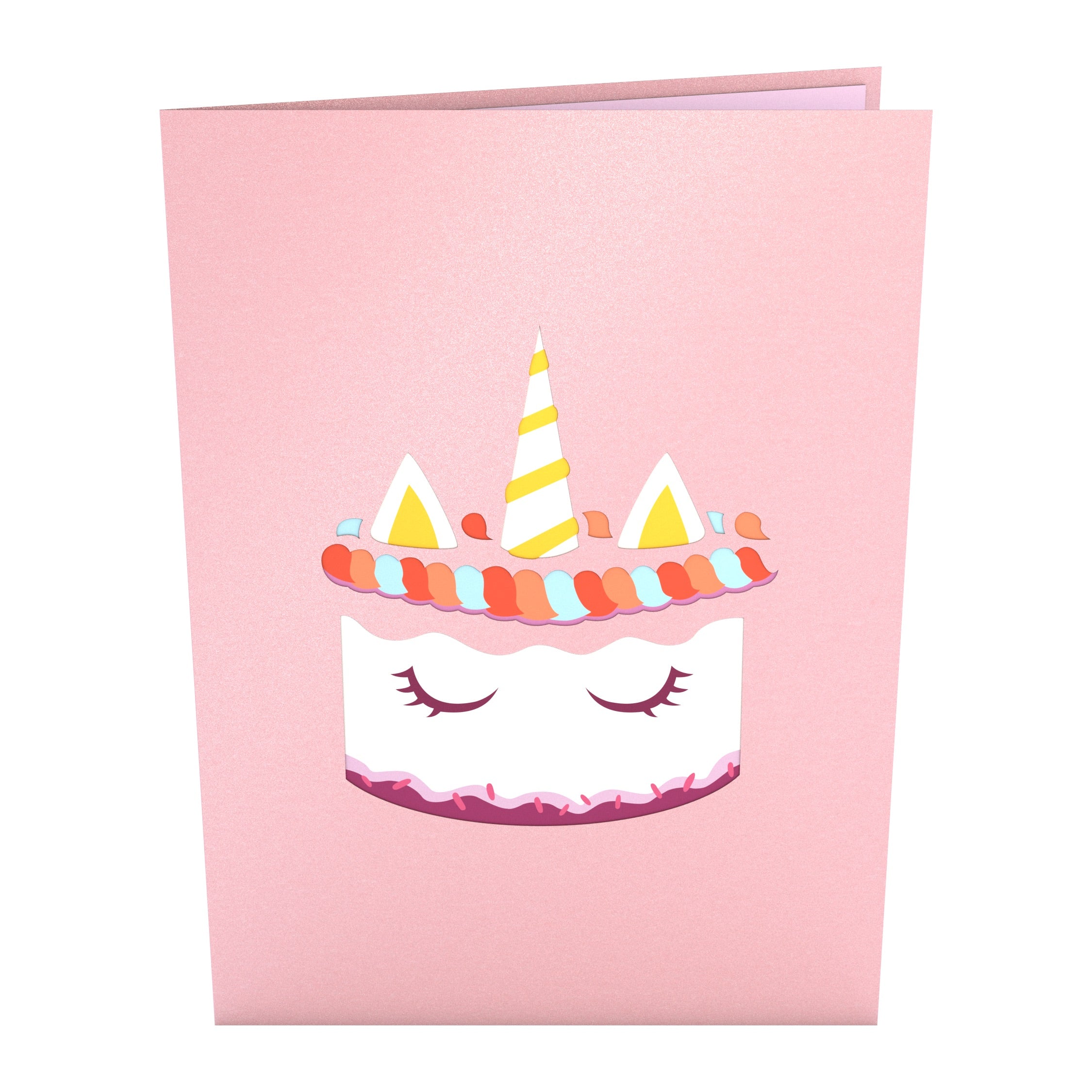 Unicorn Cake Pop-Up Card - Image 4