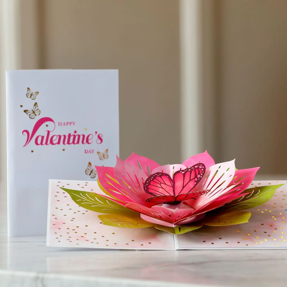 Valentine’s Day Butterfly Pop-Up Card - Image 5