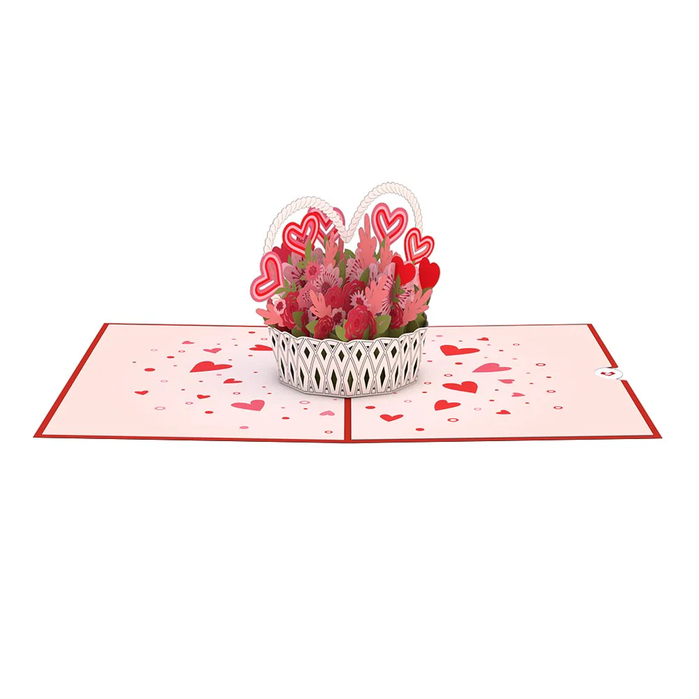 Valentine's Day Basket Pop-Up Card - Image 3