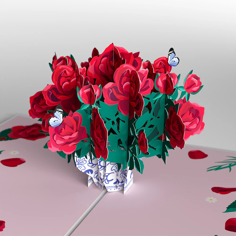 Valentine's Day Roses 4-in-1 Nesting Card - Image 4