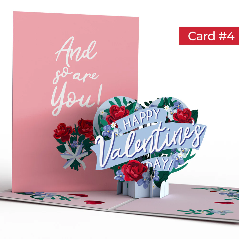 Valentine's Day Roses 4-in-1 Nesting Card - Image 9