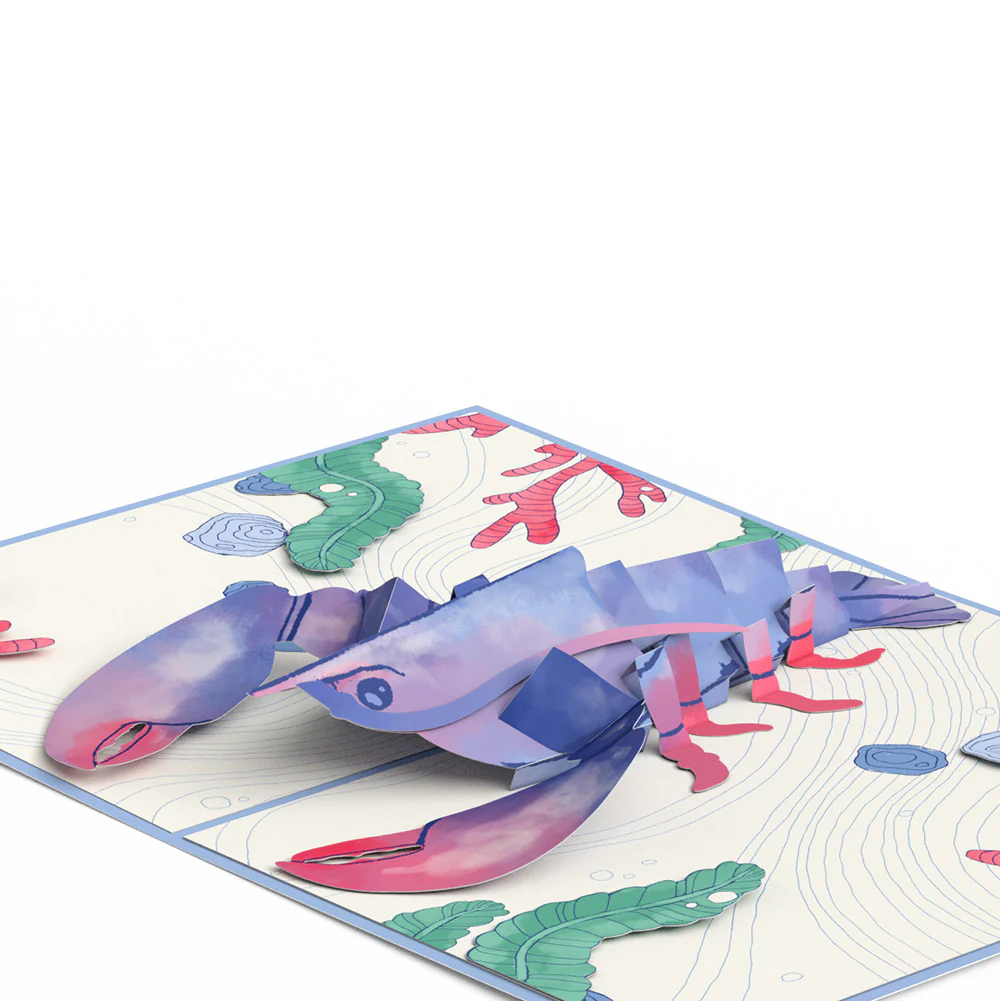 Vibrant Lobster Thinking of You Pop-Up Card and Sentiment Set - Image 3