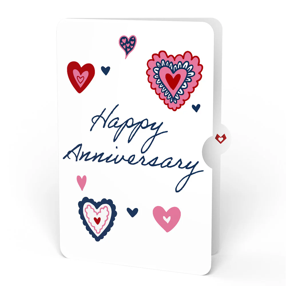 Vintage Floral Love You Heart Anniversary Pop-Up Card and Sentiment Set - Image 4