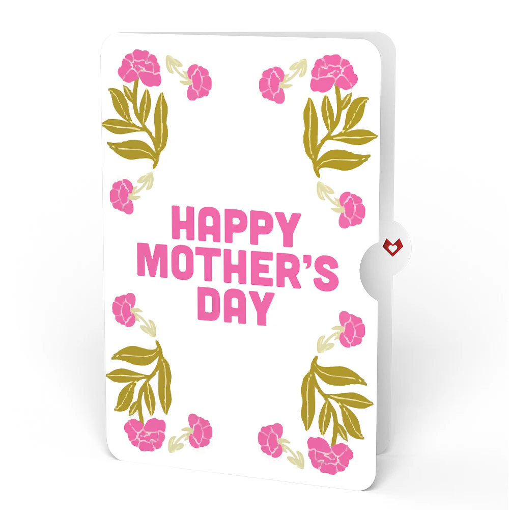 Vintage Floral Love You Heart Mother’s Day Pop-Up Card and Sentiment Set - Image 4