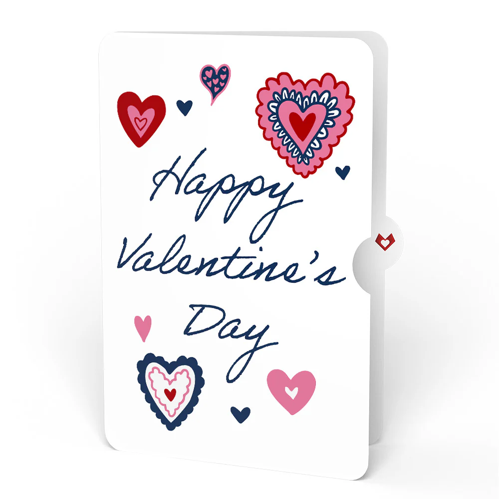 Vintage Floral Love You Heart Valentine Pop-Up Card and Sentiment Set - Image 4