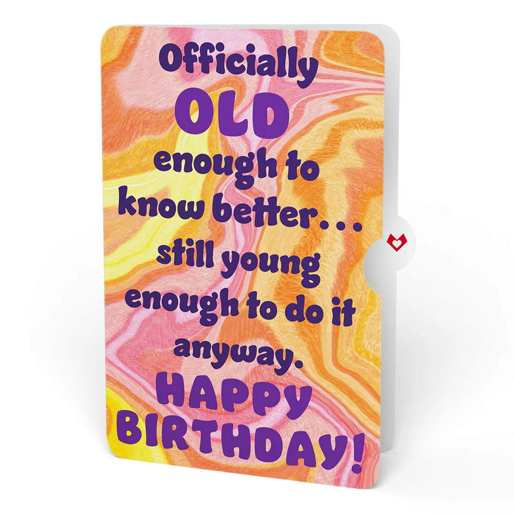 Vintage Wine Birthday Pop-Up Card and Old Enough Young Enough Sentiment Set - Image 4