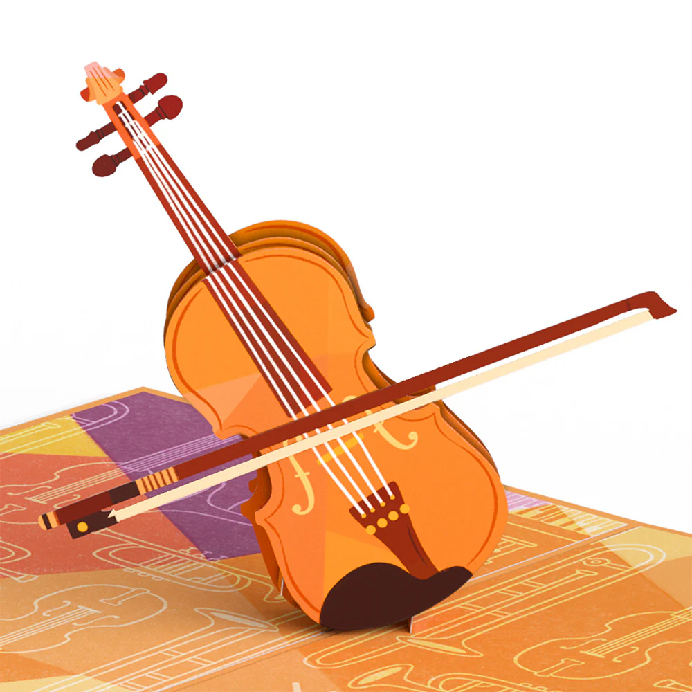 Violin Pop-Up Card - Image 2
