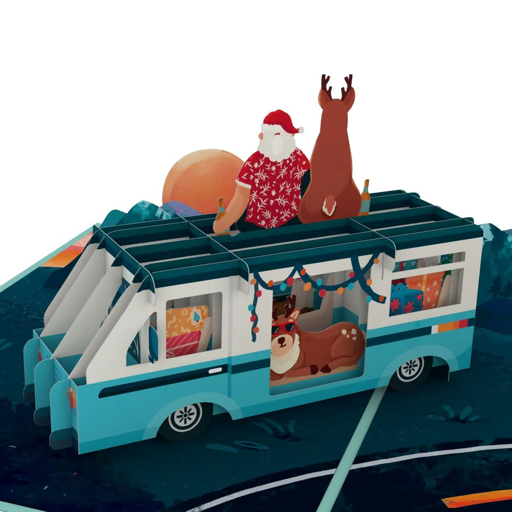 Wandering Santa Pop-Up Card - Image 2
