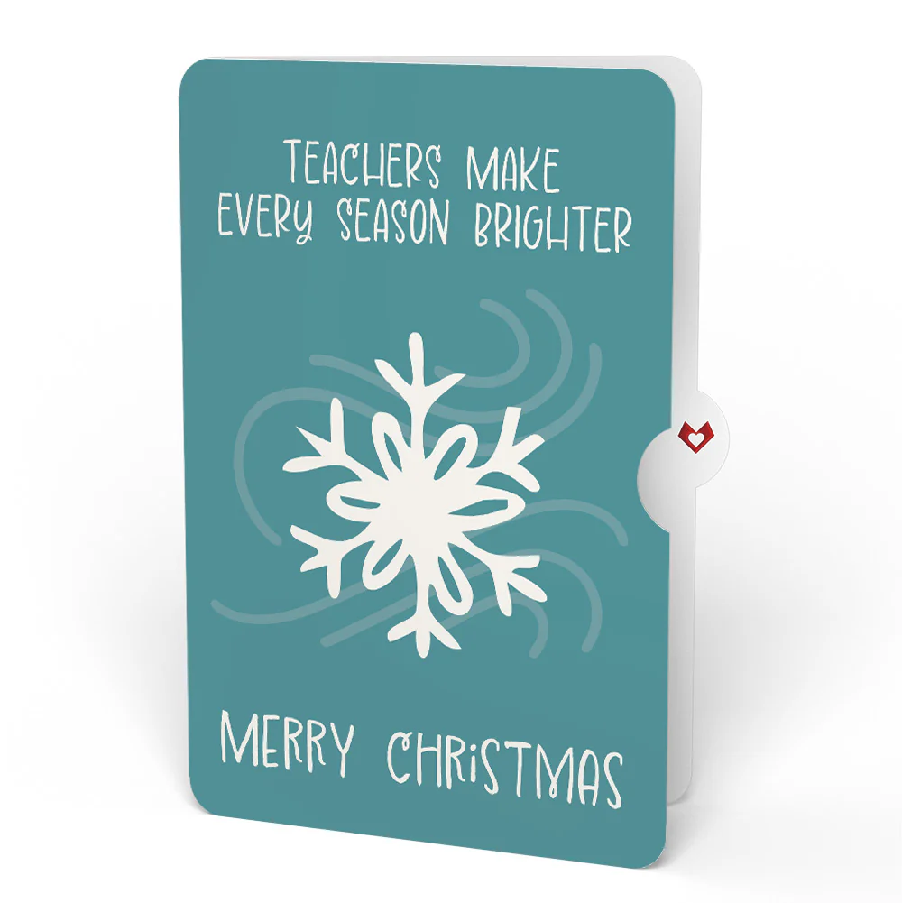 'Warm Winter Wishes' Holiday Penguin Plushpop Card and Sentiment Set for Teacher - Image 4