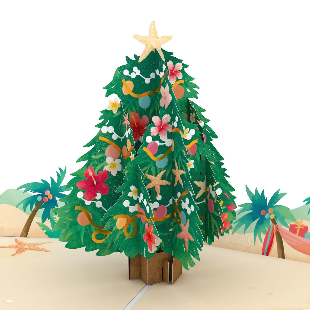 Warm Wishes Christmas Tree Pop-Up Card - Image 2