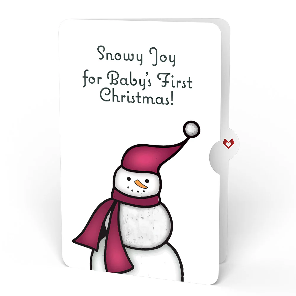 Warm Wishes Snowman First Christmas Suncatcher Card and Sentiment Set for Baby - Image 4