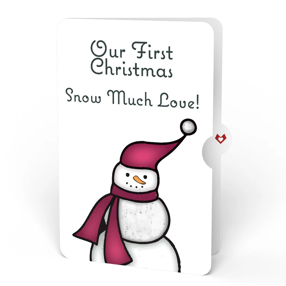 Warm Wishes Snowman Suncatcher Card and First Christmas Sentiment Set for Partner - Image 4