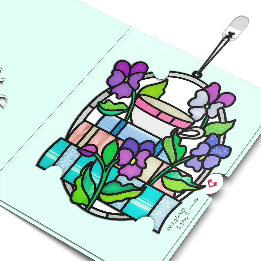 Warmth in Every Chapter Suncatcher Card - Image 4