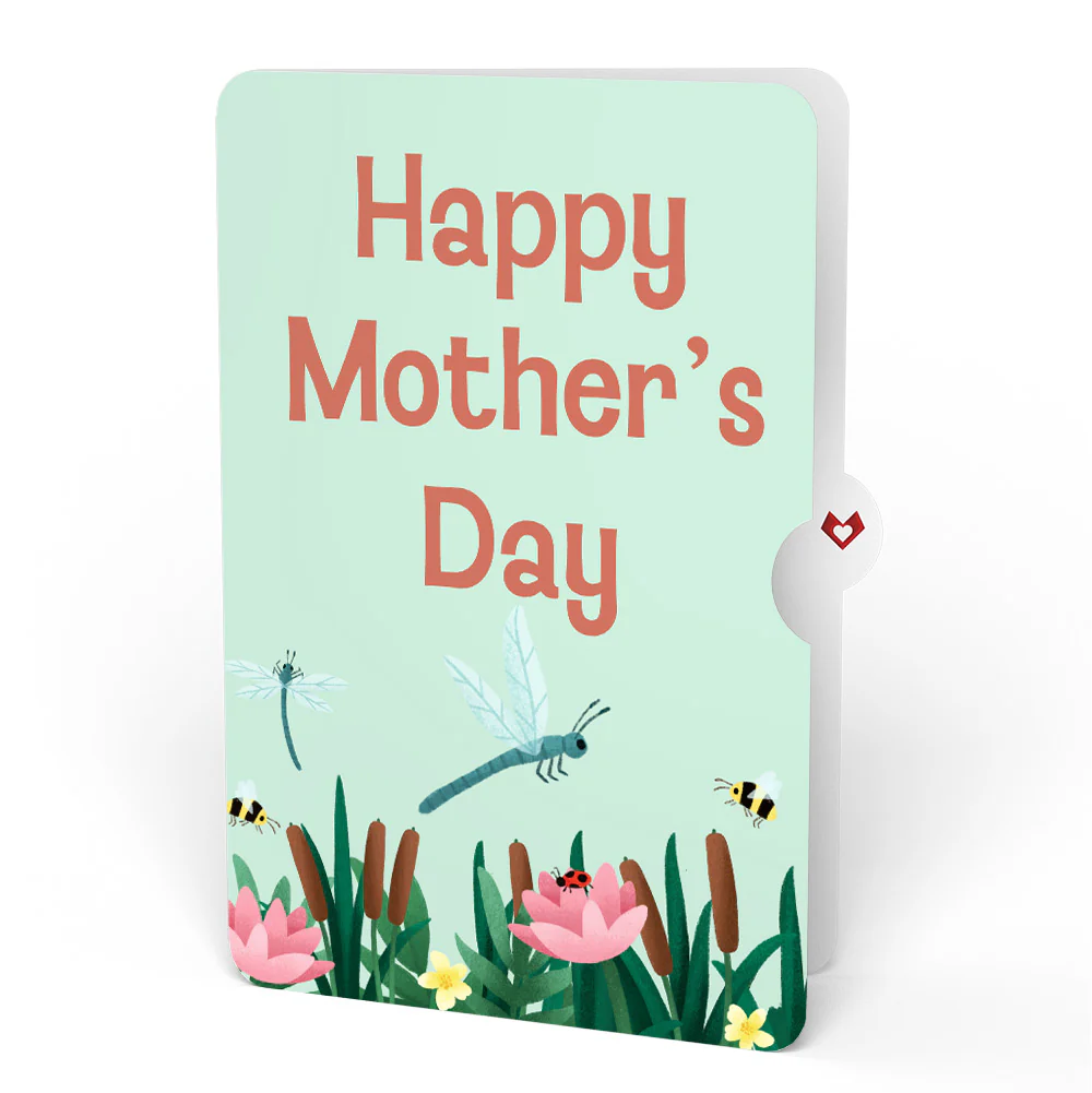 Water Lily Dragonfly Mother’s Day Pop-Up Card and Sentiment Set - Image 4