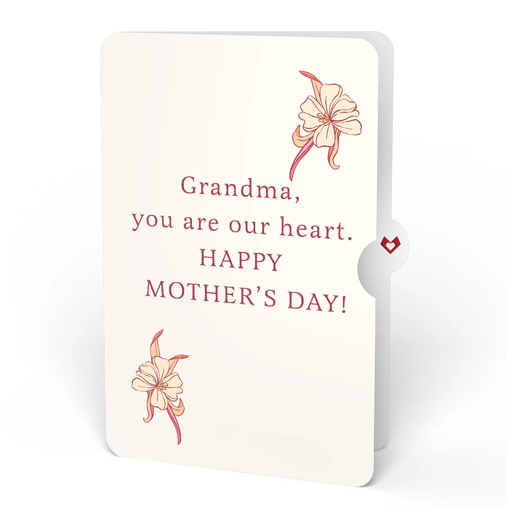 Watercolor Orchid Mother's Day Pop-Up Card and Sentiment Set for Grandma - Image 4