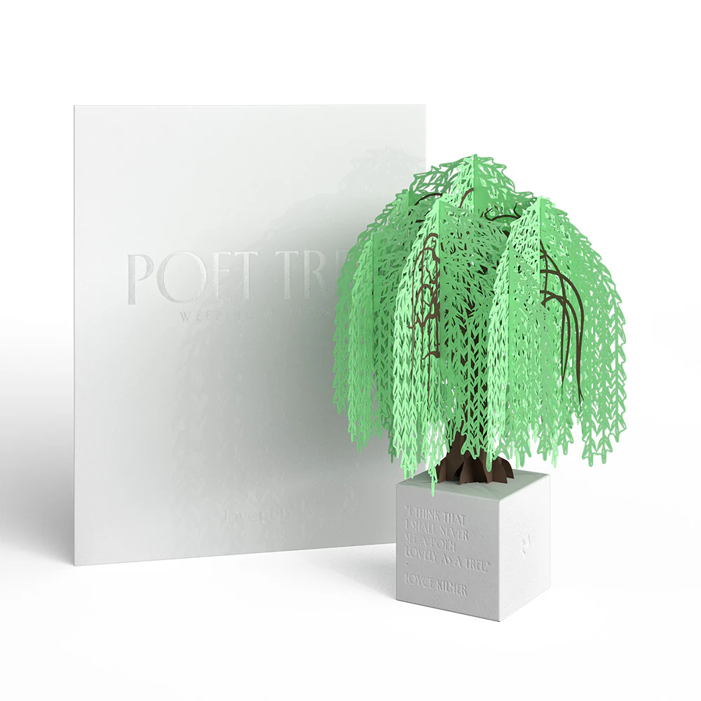 Weeping Willow Poet Tree Pop-Up Paper Sculpture - Image 7