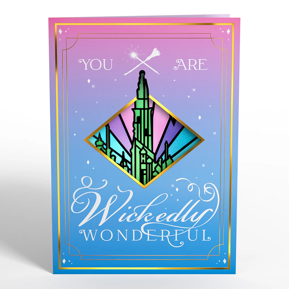 Wicked You Are Wickedly Wonderful Suncatcher Card & Pop-Up Bouquet Bundle - Image 4