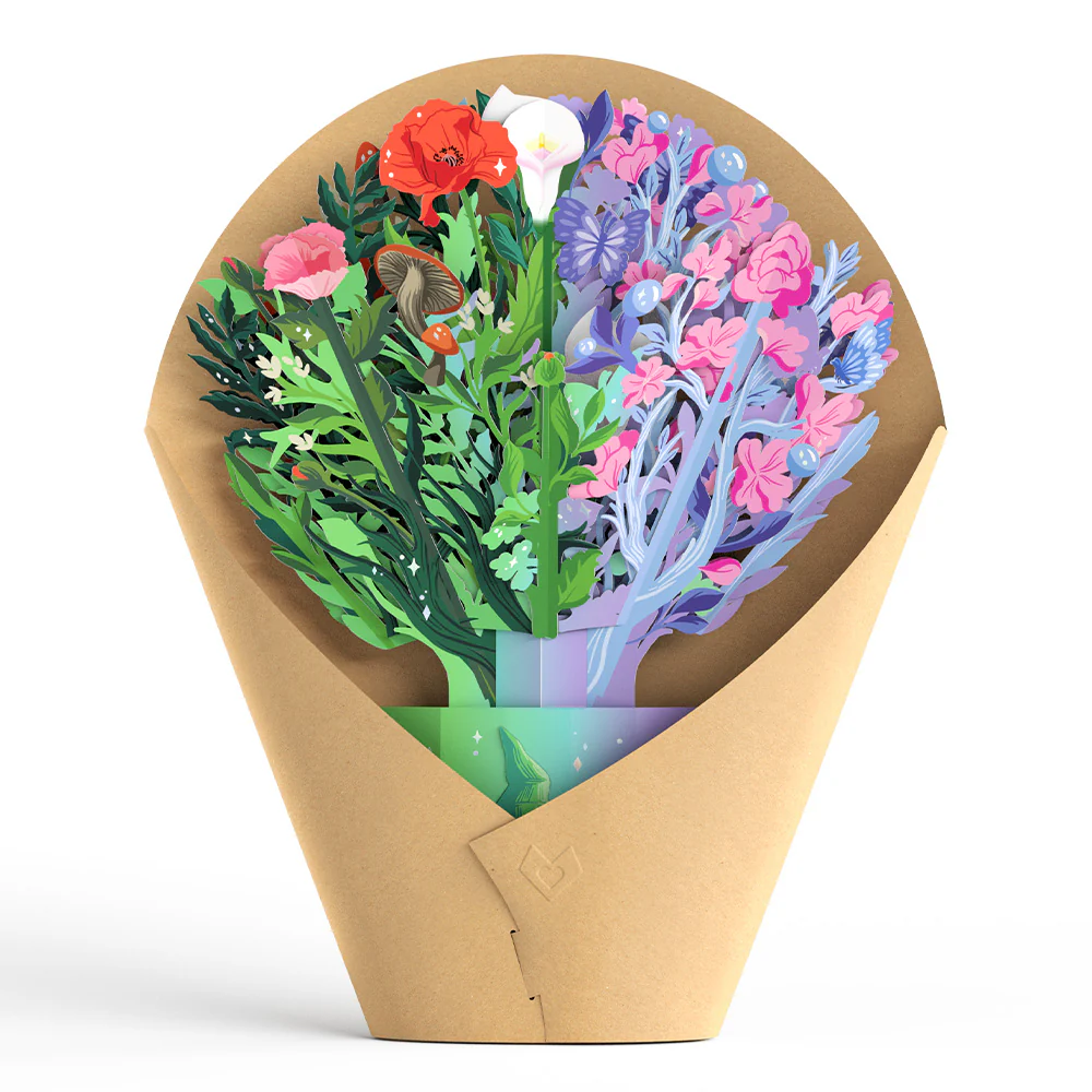 Wicked You Are Wickedly Wonderful Suncatcher Card & Pop-Up Bouquet Bundle - Image 7